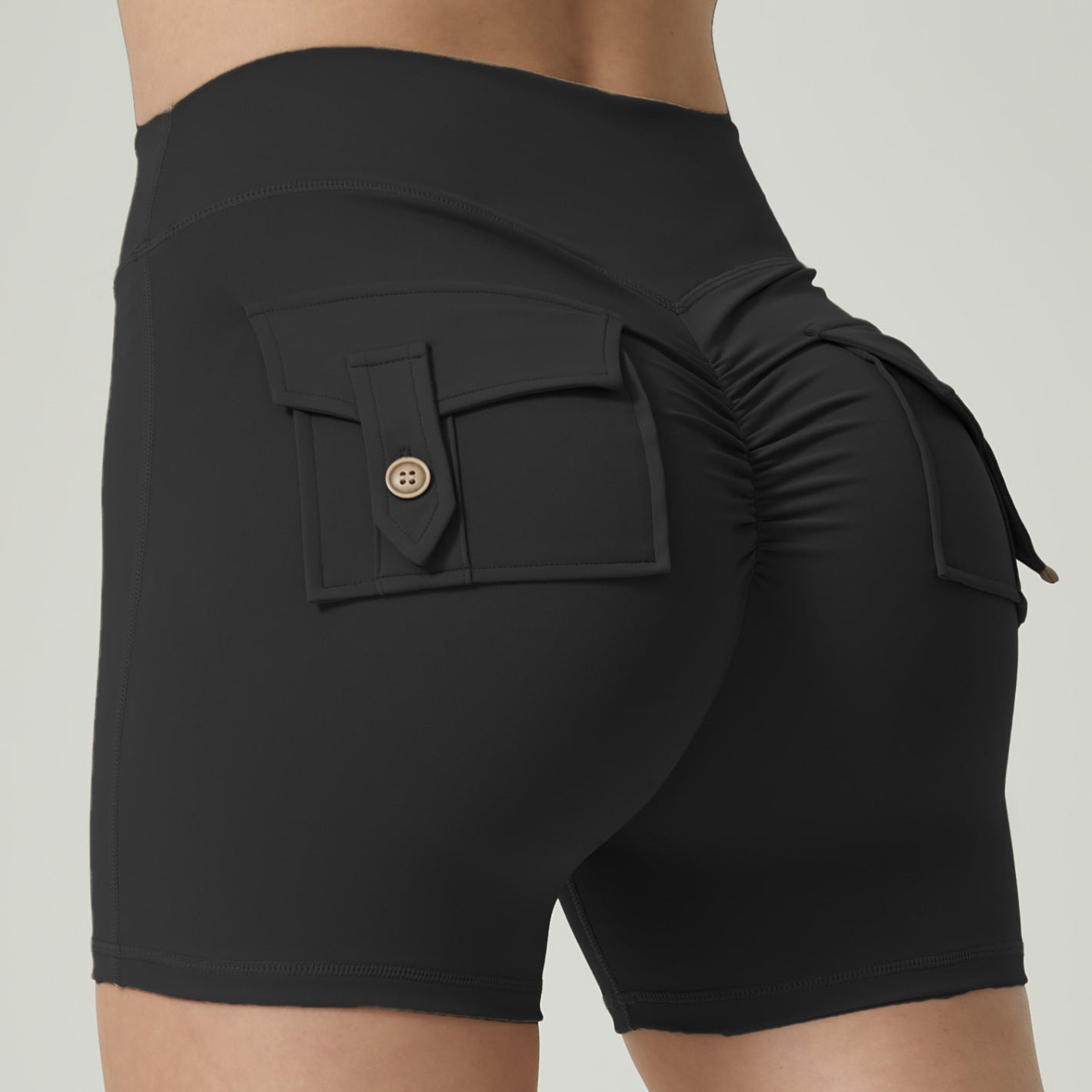 Multi Pocket Fitness Yoga Shorts - My Store