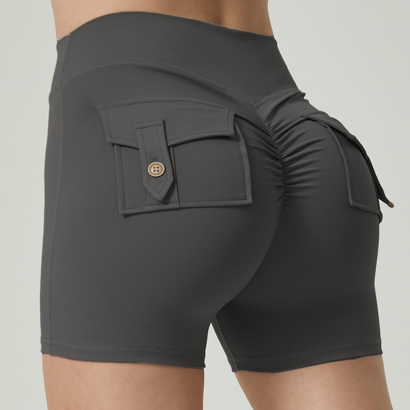 Multi Pocket Fitness Yoga Shorts - My Store